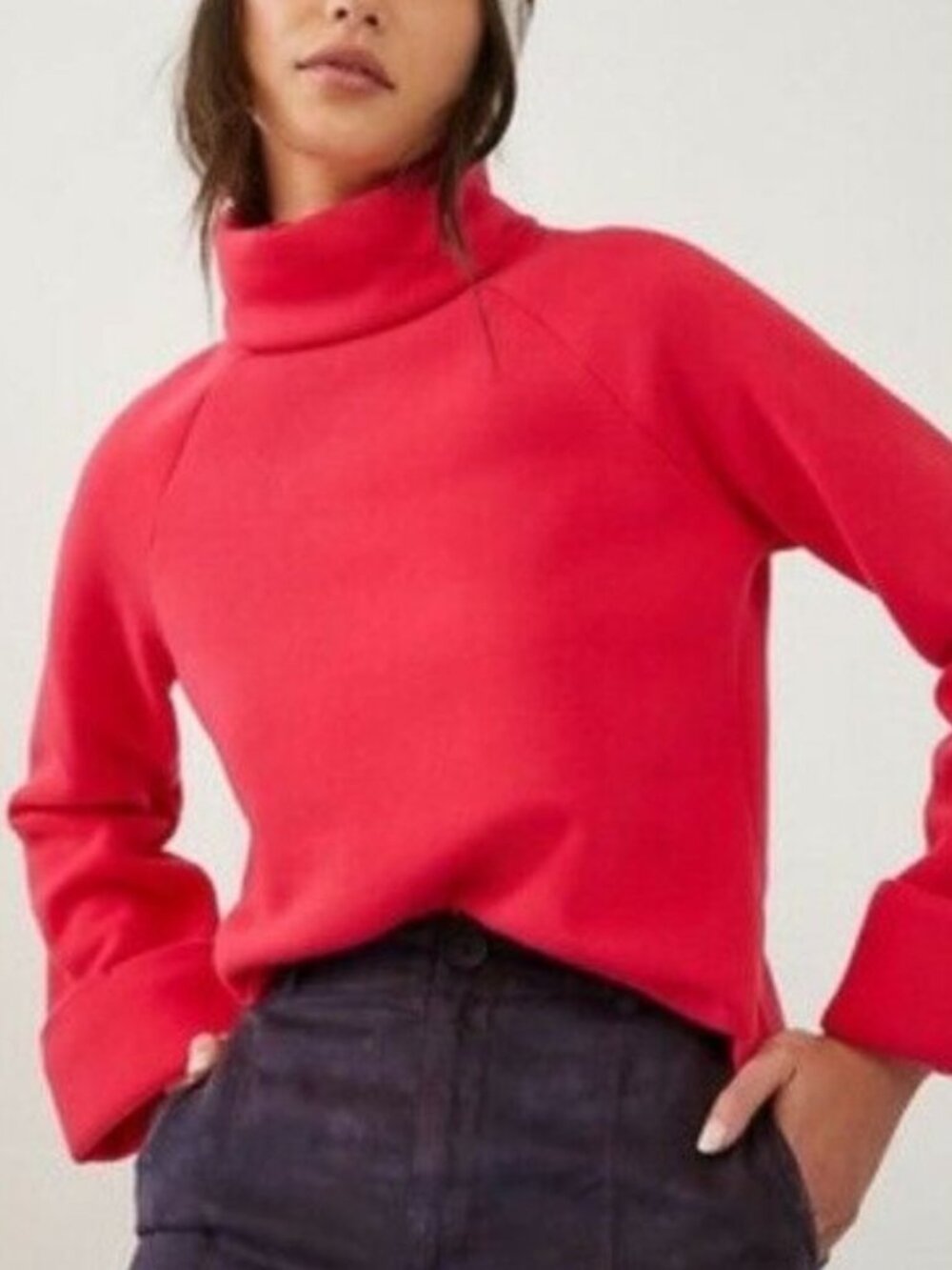 Anthropologie Thomasa Turtleneck Sweatshirt S